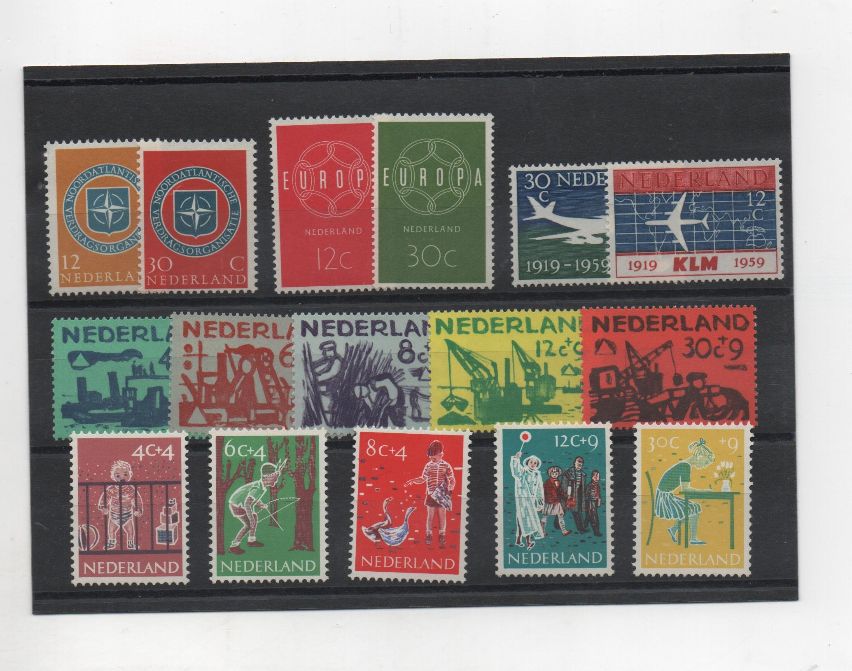 COLECCION SELLOS HOLANDA 1959